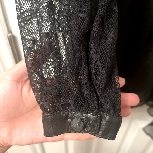 Faux Fur Lace Mini Dress - Picture 2 of 5